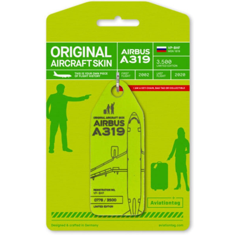 AVTAGVPBHF | Aircraft Skin Tags | Original Aircraft Skin – Airbus A319 S7 VP-BHF